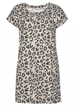 Ночная рубашка LASCANA, разноцветный