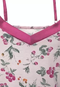 Ночная рубашка LASCANA, розовый