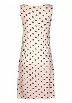 Ночная рубашка LASCANA, розовый