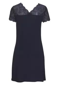 Ночная рубашка LASCANA, синий