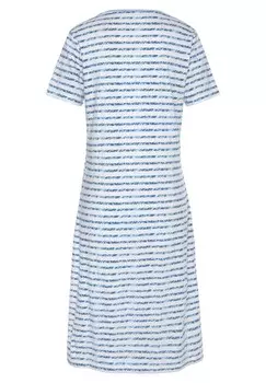 Ночная рубашка LASCANA, синий