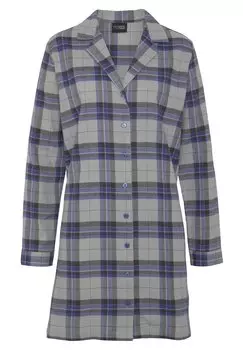 Ночная рубашка LASCANA, синий