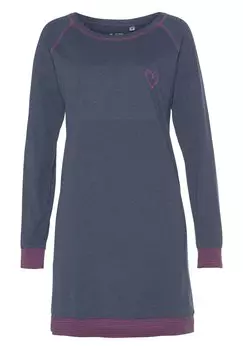 Ночная рубашка LASCANA, синий