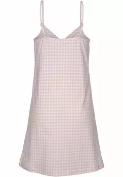 Ночная рубашка LASCANA, светло-розовый