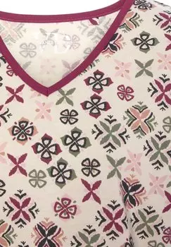 Ночная рубашка LASCANA, светло-розовый