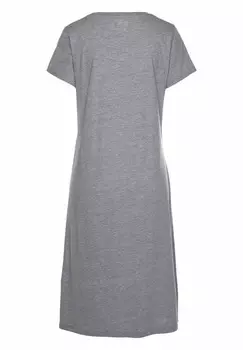 Ночная рубашка LASCANA, светло-серый