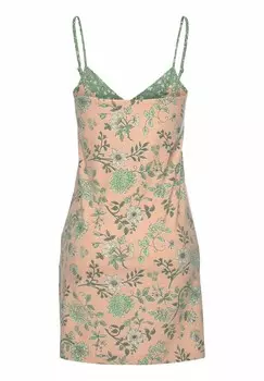 Ночная рубашка LASCANA, зеленый