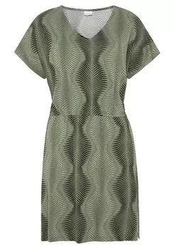 Ночная рубашка LASCANA, зеленый