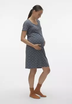 Ночная рубашка MAMALICIOUS, серый