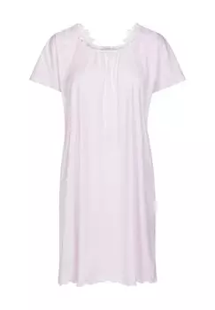 Ночная рубашка Modern Romantic, хлопок, кайма, женская Louis Fraud, цвет Rose