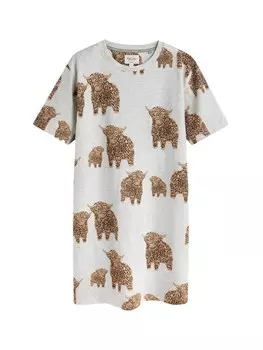 Ночная рубашка Next, серый