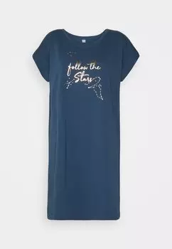 Ночная рубашка NIGHTGOWN LASCANA, синий