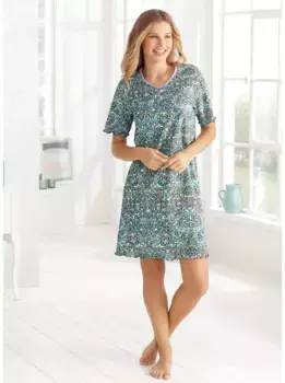 Ночная рубашка "Ночная рубашка", цвет Blau-Bedruckt