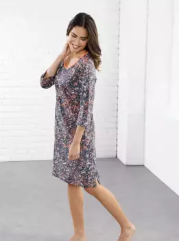 Ночная Рубашка "Ночная Рубашка", цвет Marine-Orange-Bedruckt