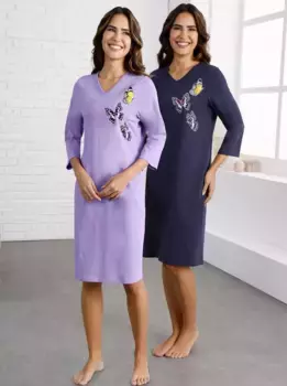 Ночная рубашка "Ночная рубашка", синий