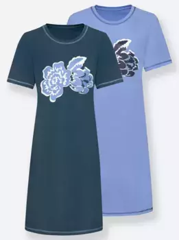 Ночная рубашка "Ночные рубашки", синий