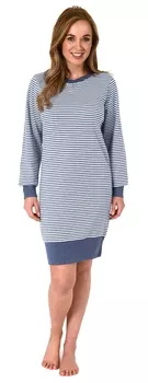 Ночная рубашка NORMANN Bndchen Streifen interlock, синий