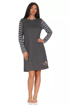 Ночная рубашка NORMANN, цвет anthrazit-melange