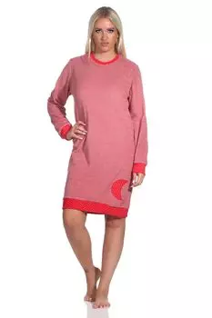 Ночная рубашка NORMANN Frottee Bndchen Tupfen und Ringeldesign, цвет Ringel