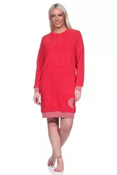 Ночная рубашка NORMANN Frottee Bndchen Tupfen und Ringeldesign, красочный