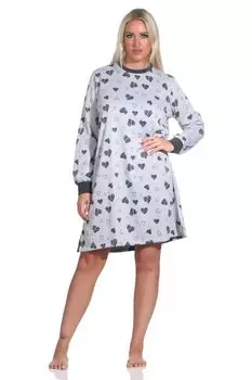 Ночная рубашка NORMANN Frottee, серый