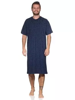 Ночная рубашка NORMANN Kurzarm, синий