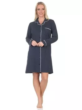 Ночная рубашка NORMANN Langarm durchknpfbar Punkte Optik, цвет allover