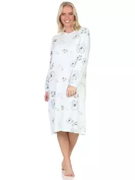 Ночная рубашка NORMANN langarm Kuschel interlock, голубой