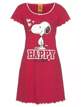 Ночная рубашка Peanuts, красный
