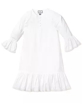 Ночная рубашка «Pleite Plume» из фланели «Arabella» Petite Plume, белый