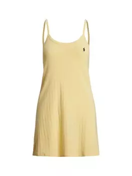 Ночная рубашка Polo Ralph Lauren Slip Dress - Polo Pointelle, желтый