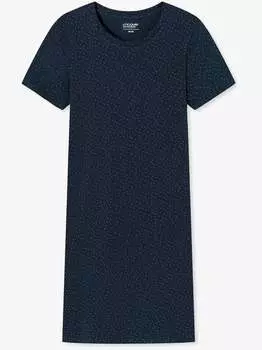 Ночная рубашка раскрыть Schiesser, синий