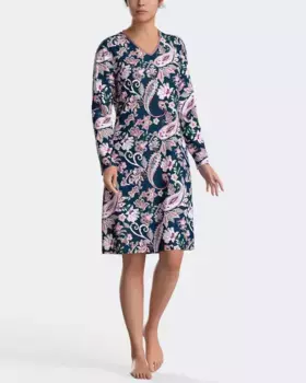 Ночная рубашка с длинными рукавами и принтом пейсли Impetus, мультиколор