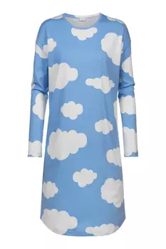 Ночная рубашка с длинными рукавами серии «Облака» Mey, синий
