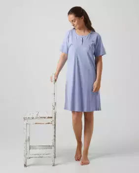 Ночная рубашка с короткими рукавами Kiff-Kiff, синий