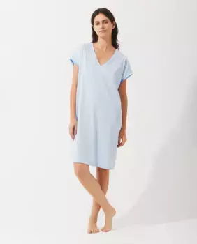 Ночная рубашка с короткими рукавами Pluto, синий