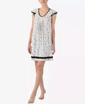 Ночная рубашка с короткими рукавами Yours to Love Ellen Tracy, серый