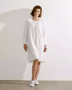 Ночная рубашка с планкой на шнурке nfasis, синий