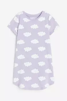 Ночная рубашка с принтом H&M, сиреневый