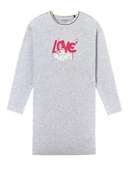 Ночная рубашка SCHIESSER Nightwear, серый