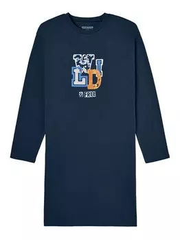 Ночная рубашка Schiesser, синий