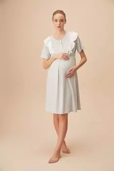 Ночная рубашка - Серая - Базовая SUWEN, серый