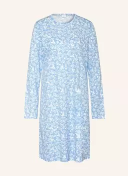 Ночная рубашка серии цветочный луг mey, светло-голубой/белый