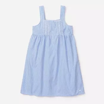 Ночная рубашка Шарлотта из ткани сирсакер Petite Plume, синий