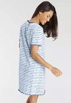 Ночная рубашка SLEEPSHIRT LASCANA, синий