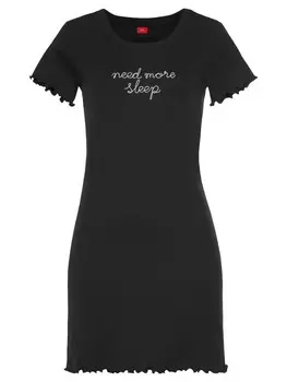 Ночная рубашка sOliver, черный