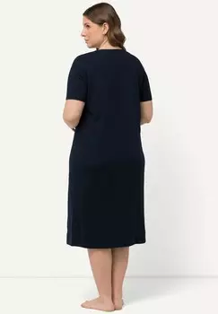 Ночная рубашка SQUARE NECK SHORT SLEEVE Ulla Popken, темно-синий