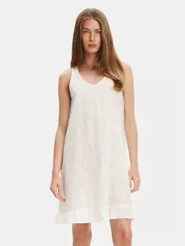 Ночная рубашка стандартного кроя 4SHX3C008 United Colors Of Benetton, экрю