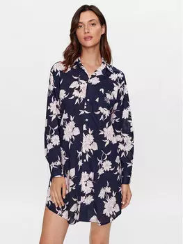 Ночная рубашка стандартного кроя Lauren Ralph Lauren, синий