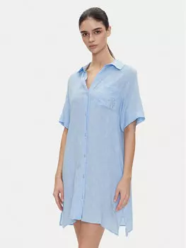 Ночная рубашка свободного покроя YI30054 Dkny, голубой